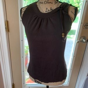 Ann Taylor sweater tank beaded .